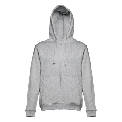 THC AMSTERDAM. Men's hoodie in cotton and polyester with full zip